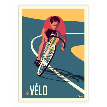 Affiche ou poster Marcel Travel le vélo ou le cyclisme 