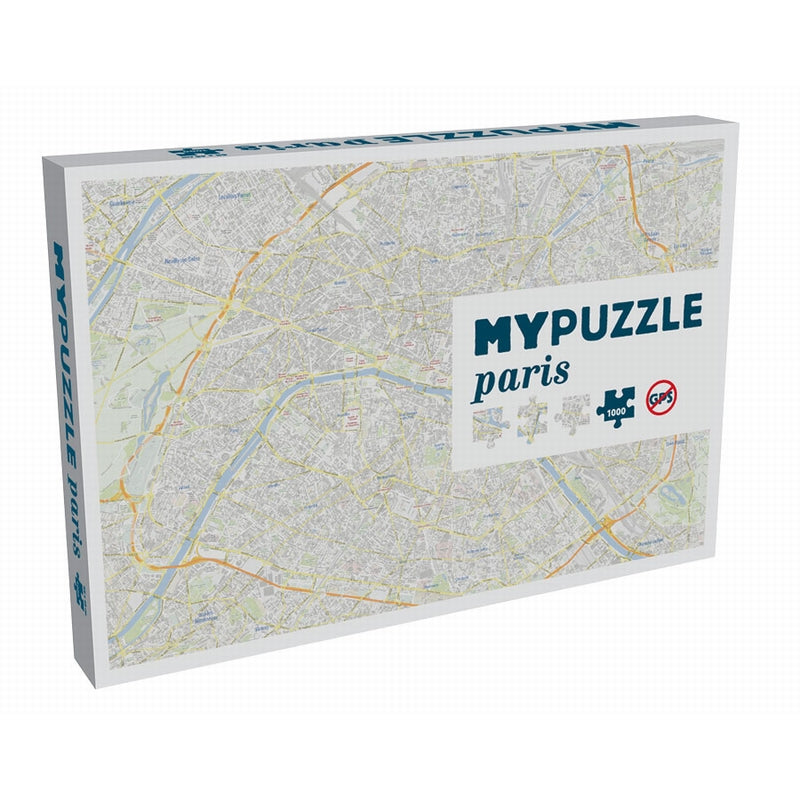 Puzzle détaillé du plan et des rues de Paris