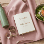 ventre plat et abdos, tapis yoga, salade