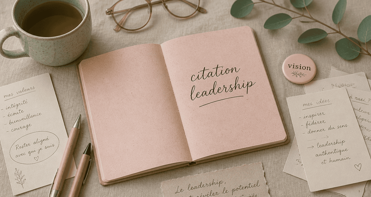 citation leadership carnet et accessoires inspirants