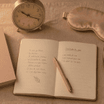comment trouver le sommeil rapidement, objets de rituel du soir sur table de chevet