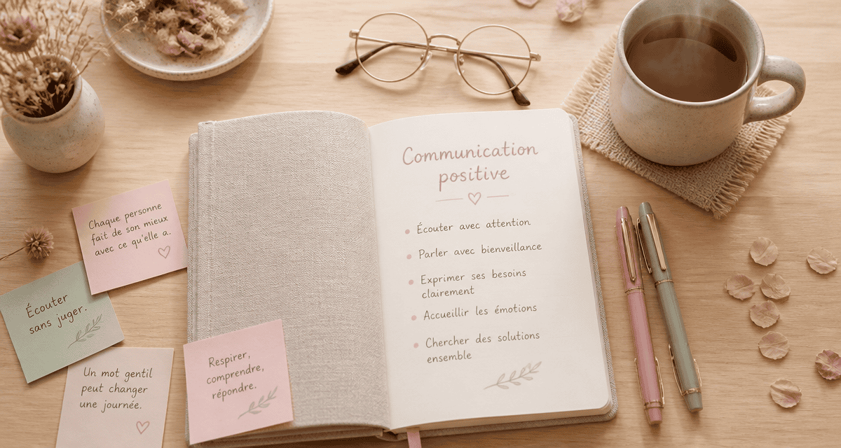 communication positive carnet manuscrit et accessoires zen