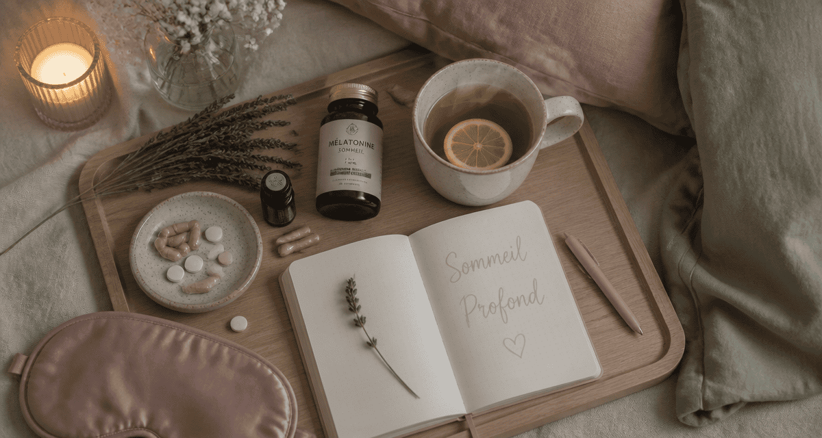 complements alimentaires pour dormir sur table de nuit