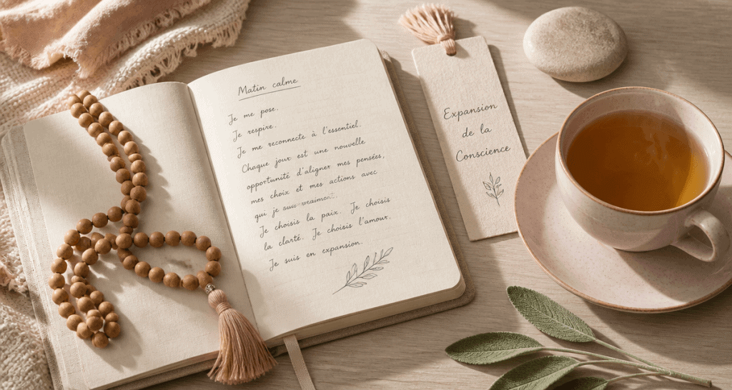 Elevation spirituelle bureau zen carnet the