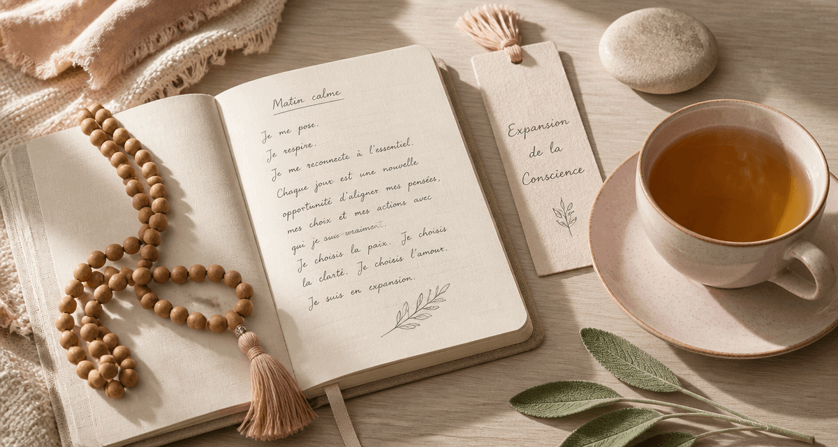 Elevation spirituelle bureau zen carnet the