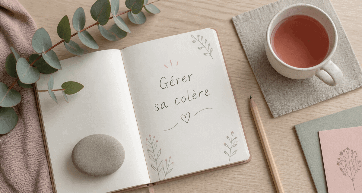 gérer sa colère carnet bureau apaisant