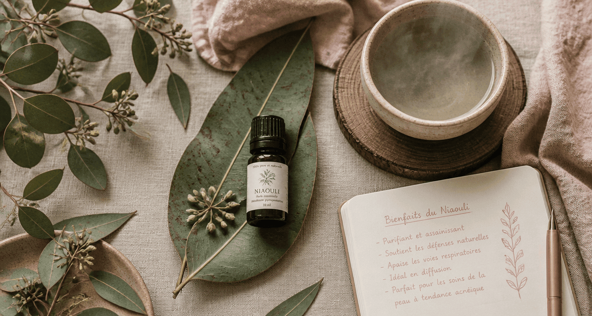 huile essentielle niaouli bienfaits sur feuille et eucalyptus