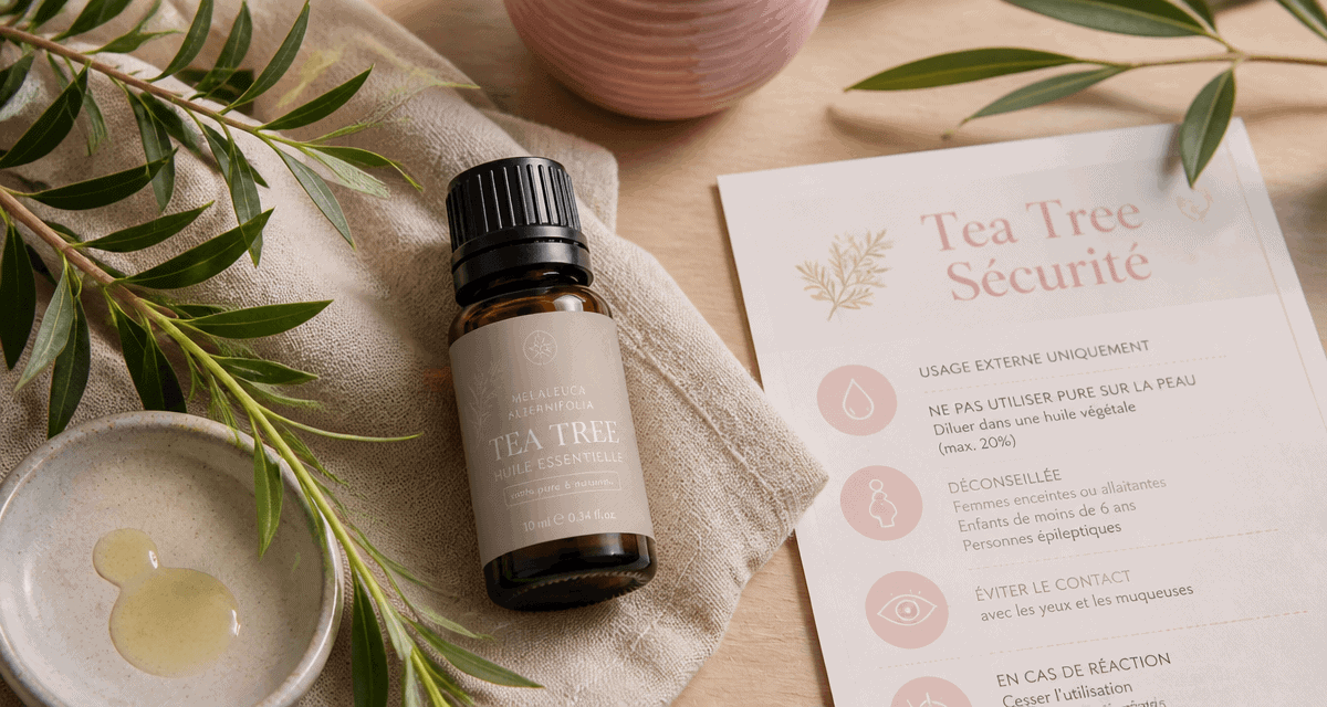 huile essentielle tea tree utilisation sur table zen