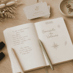 mes valeurs carnet bureau cartes valeurs