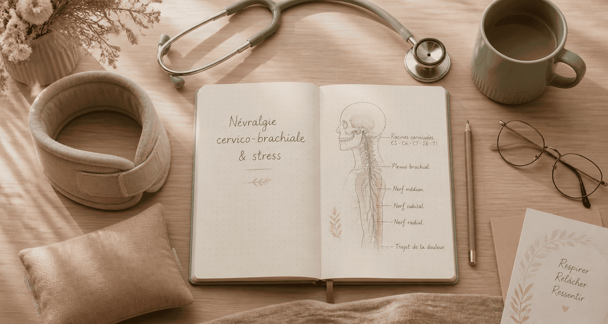 nevralgie cervico brachiale et stress carnet schéma