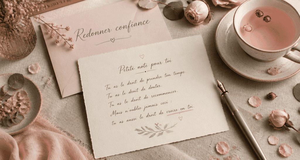 texte pour redonner confiance à quelqu un carte bureau