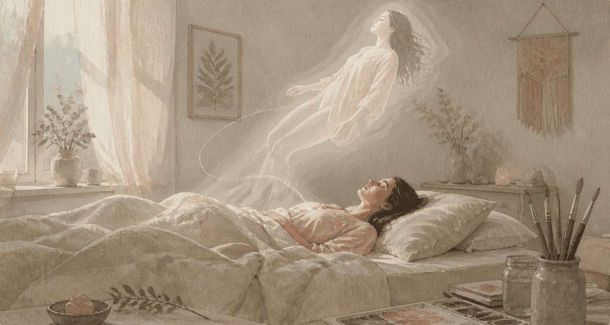Voyage astral femme décorporation lit
