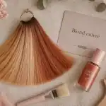 Cuivre blond : blond cuivré, sans roux intense
