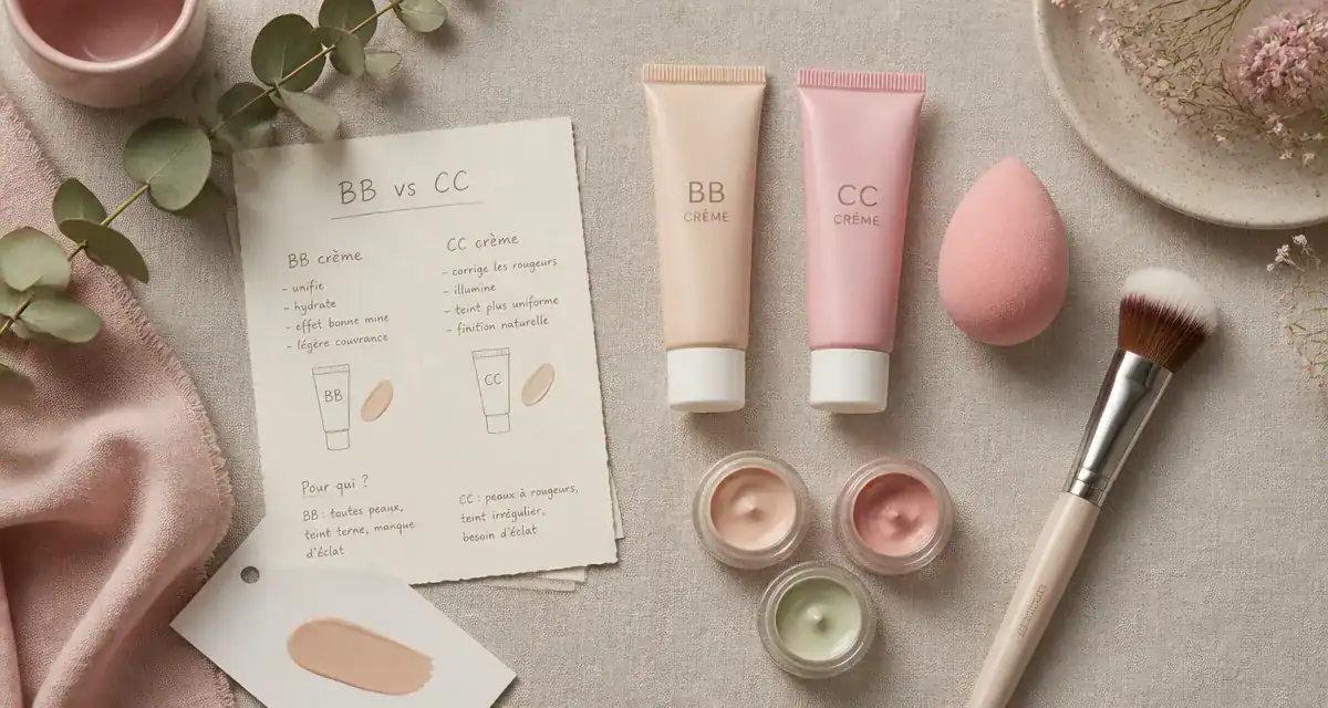 Différence BB et CC crème : choisir la bonne formule