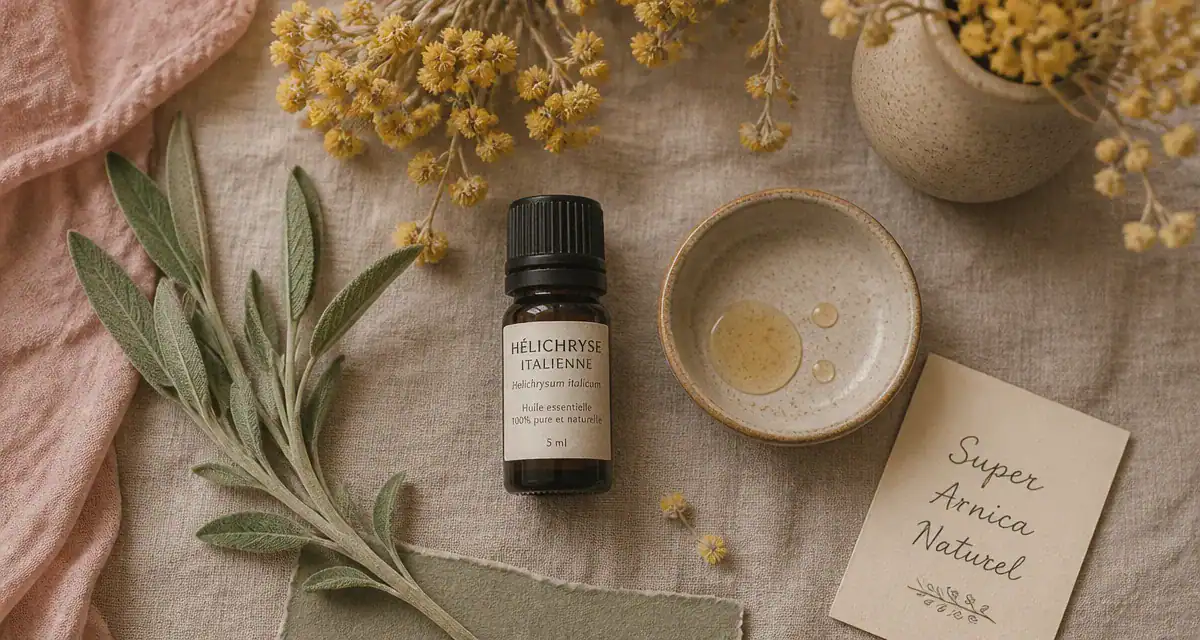 huile essentielle hélichryse italienne bienfaits fleurs immortelle