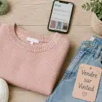 je n'arrive pas a vendre sur vinted vêtements à plat