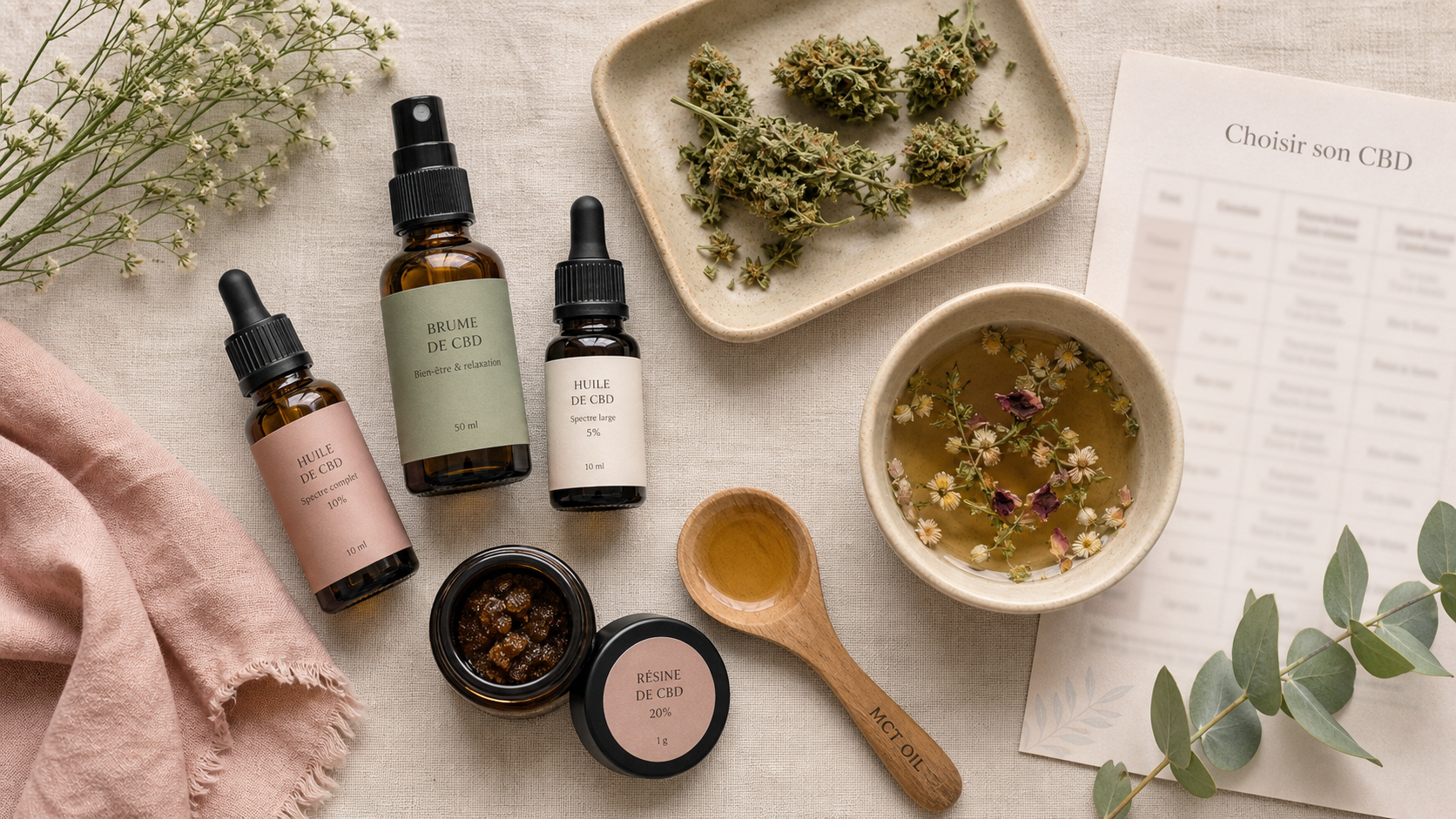 Le point chanvre : produits CBD, fleurs et infusion