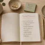 bureau organisé flat-lay objectif personnel