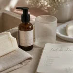 Pin Up Secret avis dermatologue : savon au lait de chèvre sur lavabo