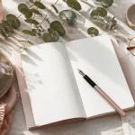 prise de recule bureau carnet tasse