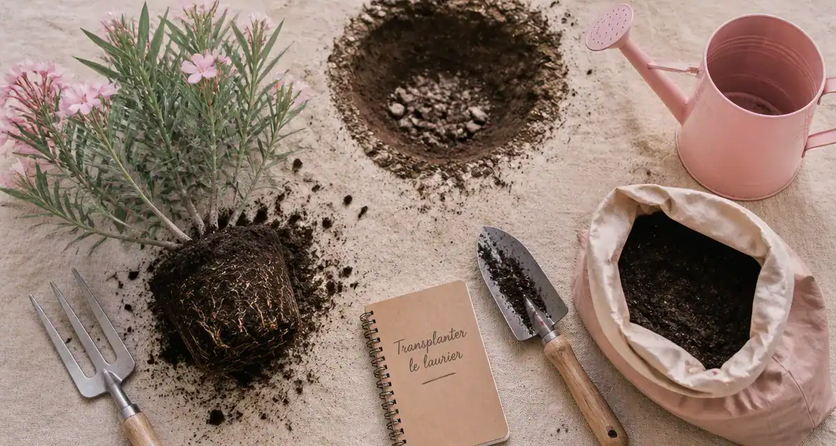 Quand transplanter un laurier rose en pleine terre : calendrier et 4 étapes