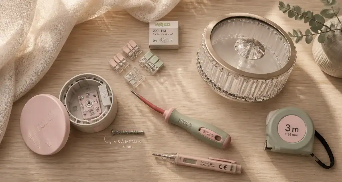 remplacer crochet dcl par vis sur boîtier dcl et luminaire