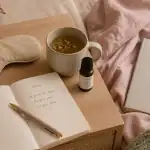 technique pour s endormir rapidement table chevet objets naturels