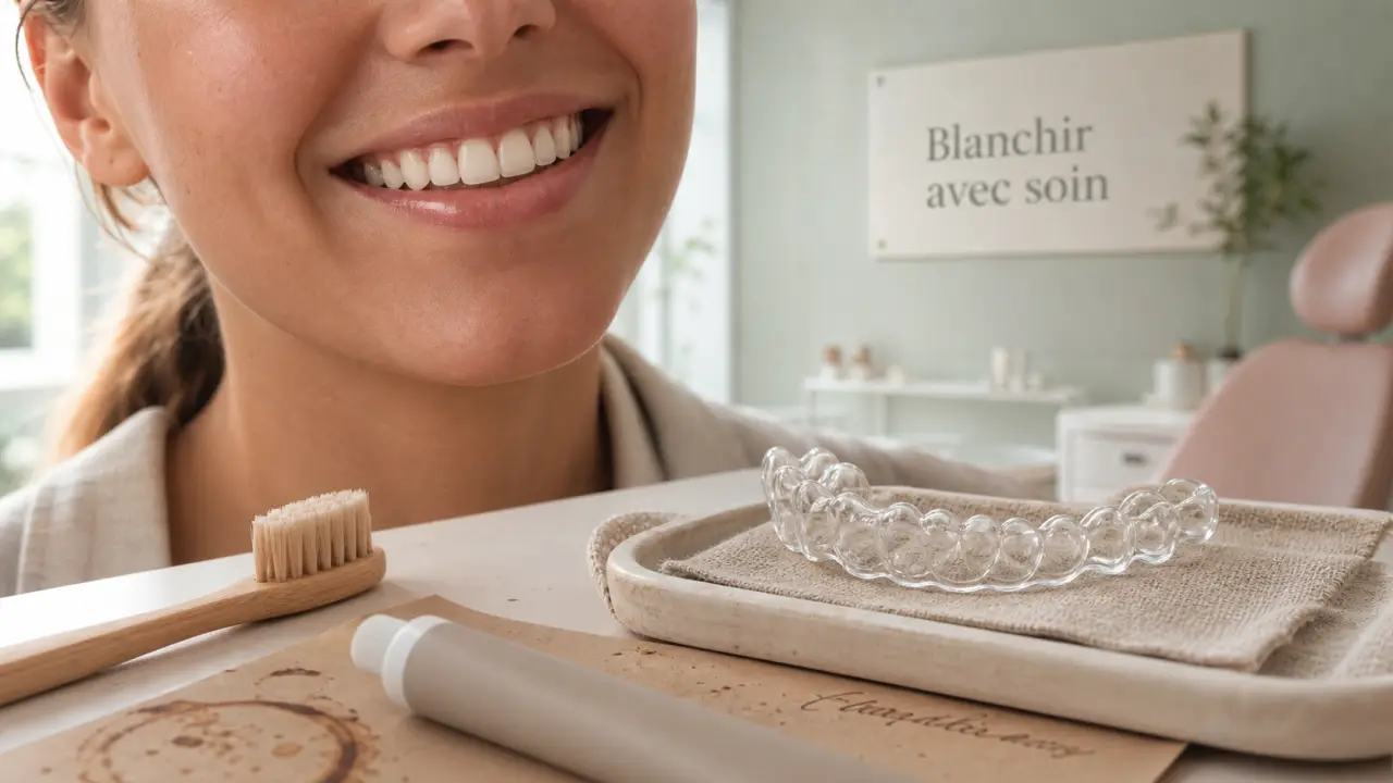 Blanchir ses dents : peroxyde et gouttière dentaire avant détartrage