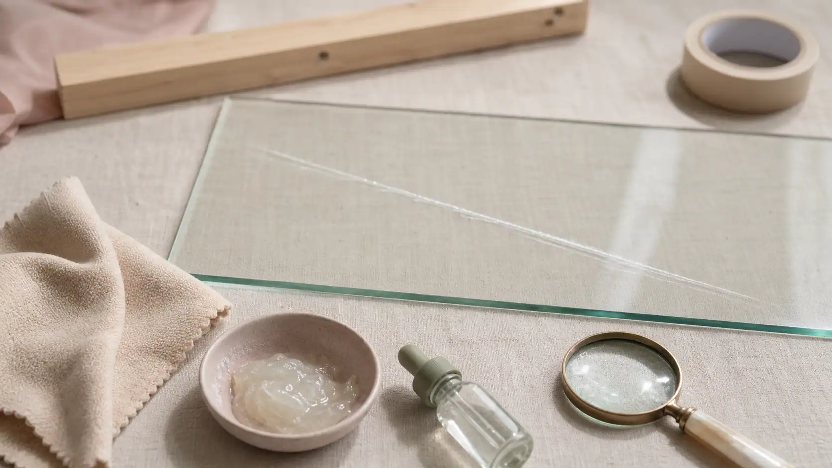 Enlever rayure profonde verre : test à l’ongle et polissage sur vitre rayée