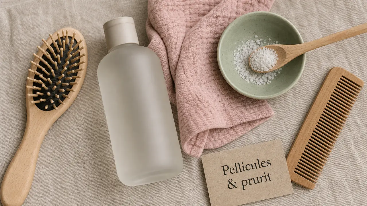 Est ce que les pellicules grattent : squames sur cuir chevelu sec