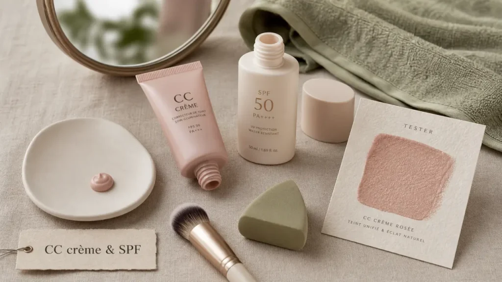 Meilleure cc crème pour peau mature avec SPF 50 et pigments encapsulés
