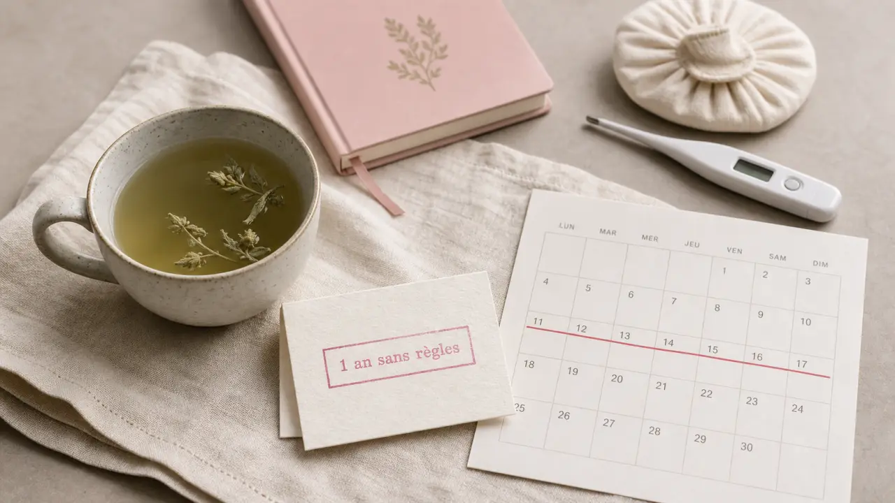 Ménopause a 65 ans : tisane et suivi médical, 1 an sans règles