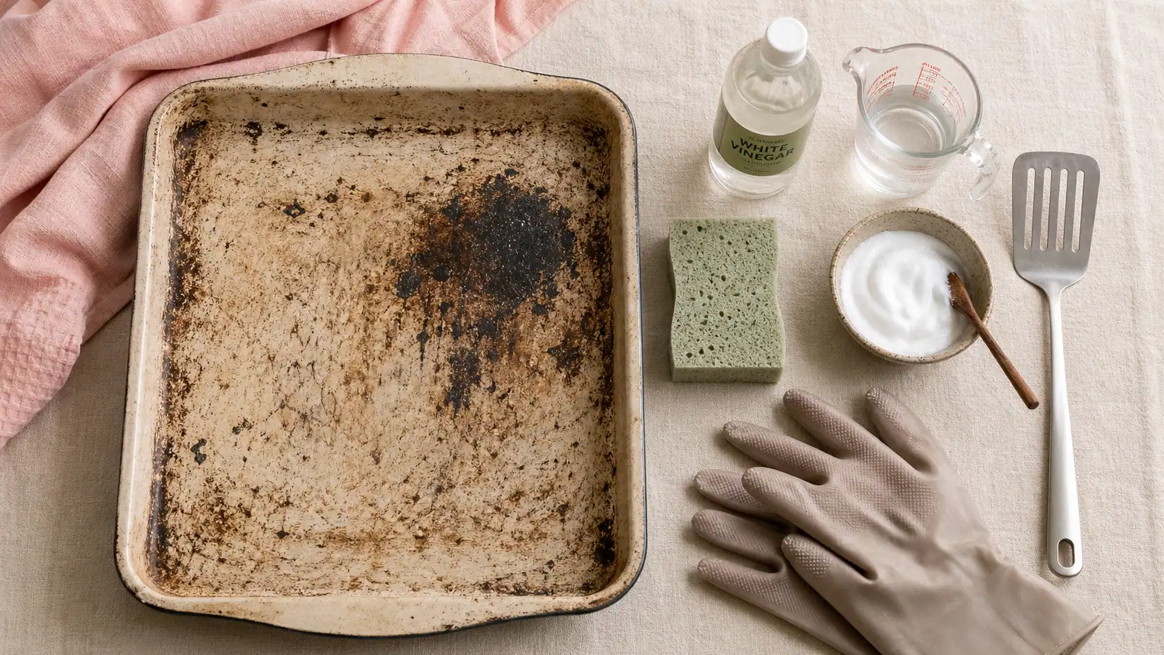 Nettoyer plaque four très sale : bicarbonate, savon noir ou dégraissant, émail encrassé