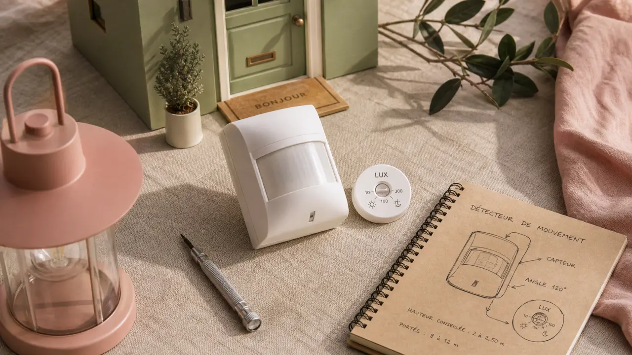 Reglage lux detecteur de mouvement pour éviter l’allumage en plein jour