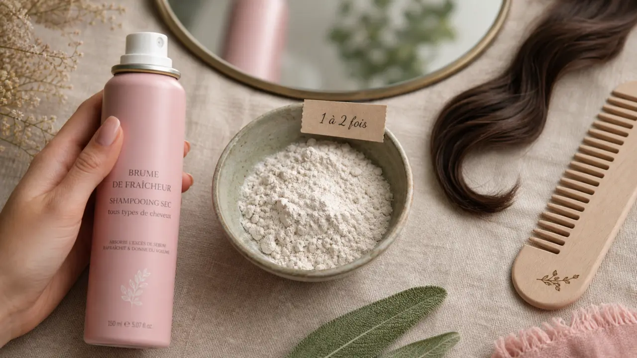 Shampoing sec combien de fois par semaine : 1 à 2 fois, pas trois jours d’affilée