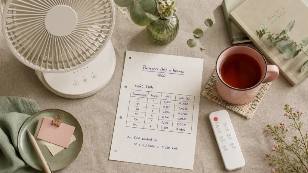 54 kWh par an : ce qu’un ventilateur consomme vraiment