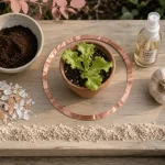 Répulsif naturel limace cuivre marc de café ail après la pluie