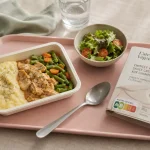 Repas minceur tout prêt grande surface, étiquette Nutri-Score et barquettes prêtes à réchauffer