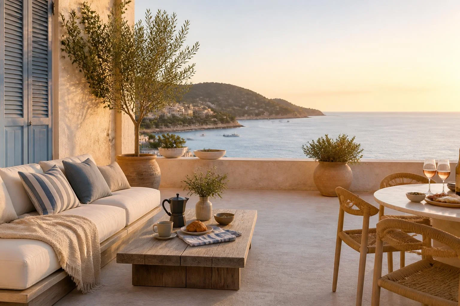 Terrasse French Riviera chic : matières et erreurs à éviter