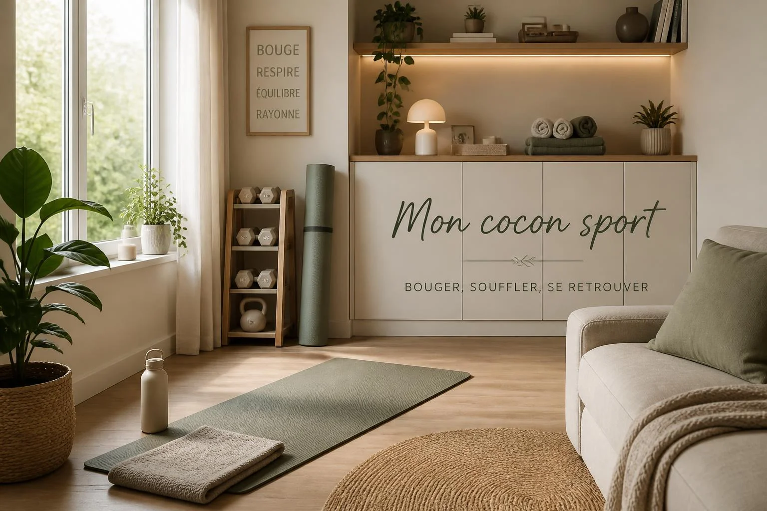 Coin sport cocooning : espace, lumière et rangement