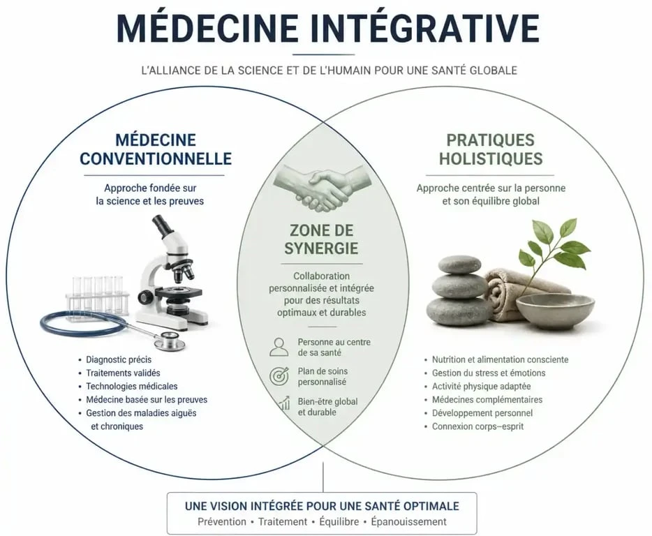 Synergie entre médecine conventionnelle et bien-être holistique