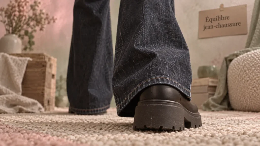 Jean large : 6 types de chaussures pour allonger votre silhouette