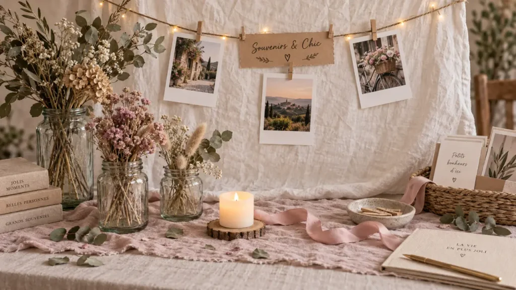 Une déco d’anniversaire adulte faite maison, chic et légère à installer