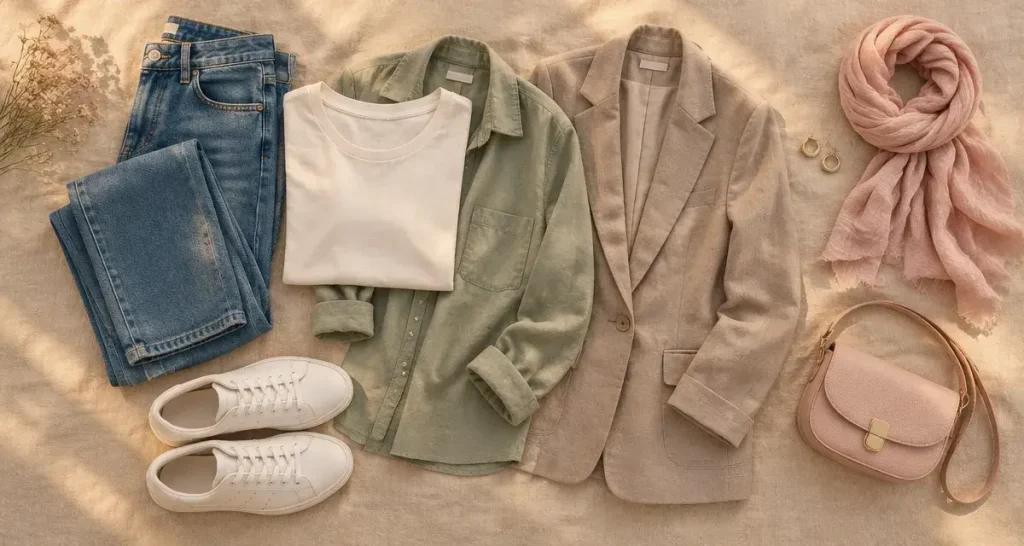 Le look casual femme mise sur le confort, avec des pièces simples et une allure soignée
