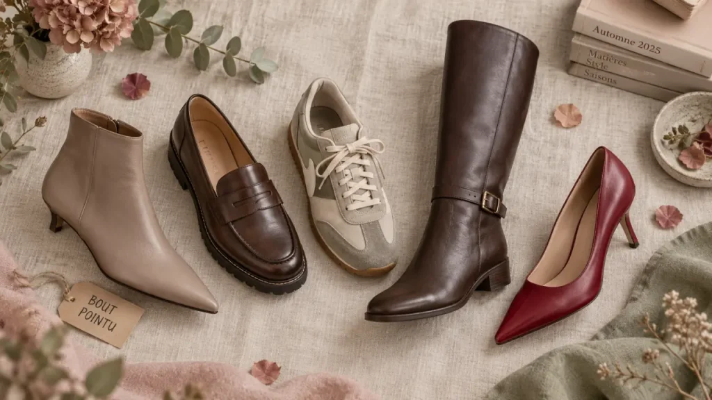 Les chaussures de l’automne 2025 donnent du relief aux tenues sans compliquer le quotidien