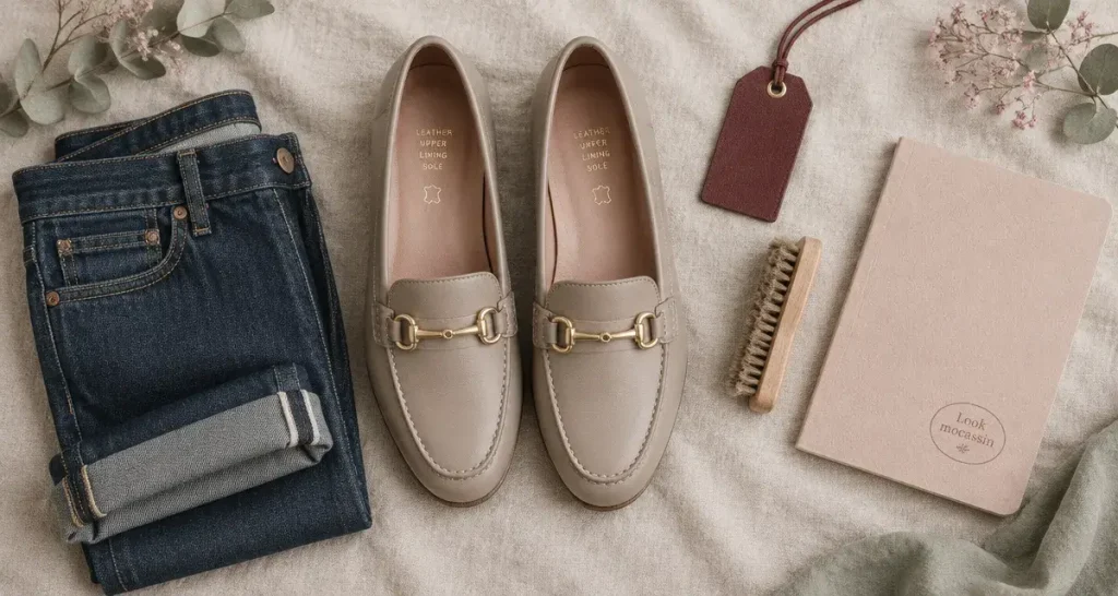 Le mocassin femme modernise chaque tenue, du jean au tailleur
